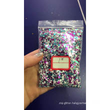 Mixed dot circle round glitter shapes,Different colors mixed glitter shapes